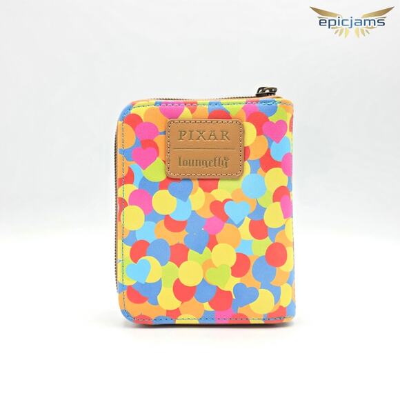 Loungefly Disney Pixar Up Carl & Ellie Balloons Mini Zipper Wallet - Picture 2 of 3